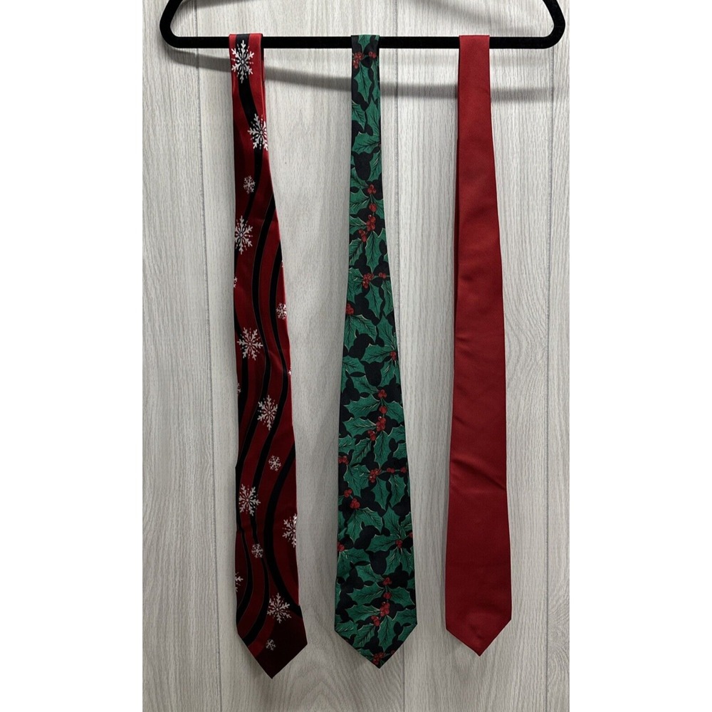 Neck Tie Custom Bundle (Set of‎ 3) Various Patterns, Materials & Lengths - Set A